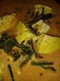 Gulai sayur pakis/paku dan tahu