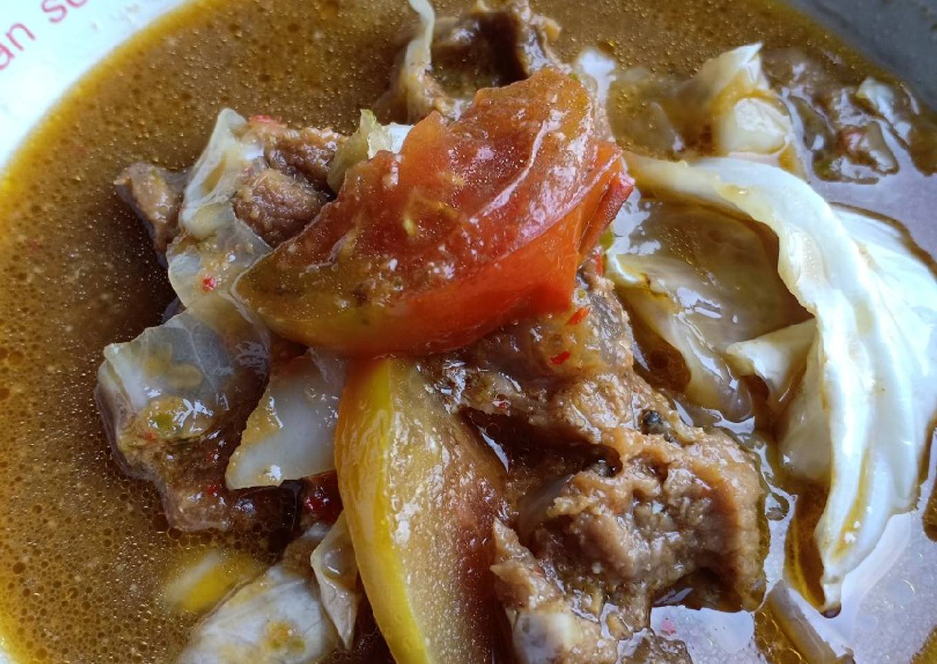 Tongseng sapi (tanpa santan)