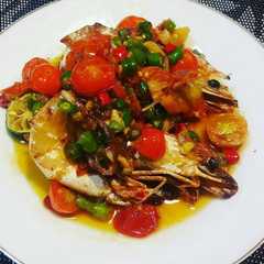 A picture of Udang Windu Sambal Dabu ala Chef Restu.