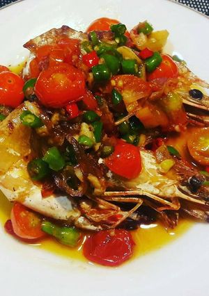 Foto resep Udang Windu Sambal Dabu ala Chef Restu