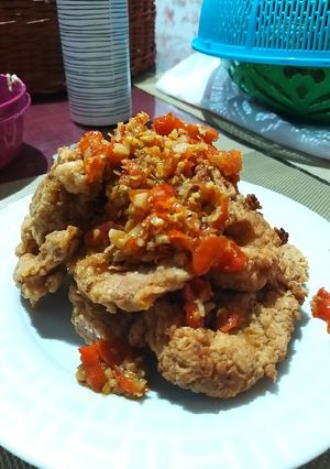 Foto resep Udang Goreng Tepung dengan Sambal Korek