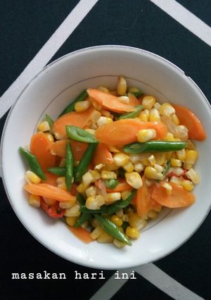 Foto resep Tumis jagung manis