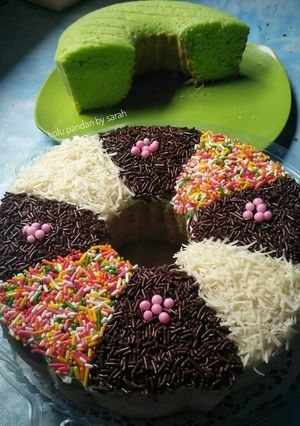 Foto resep Bolu pandan toping suka-suka