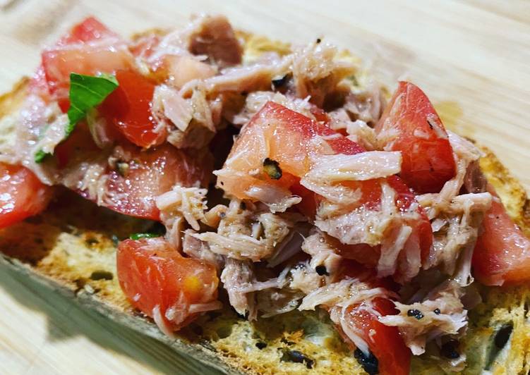 Brusqueta de atum - Tudogosreceitas
