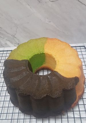 Foto resep Neopolitan Cake (Bolu 3 Warna)
