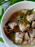 Pork Rib Soup with Cha-Muang Leaves