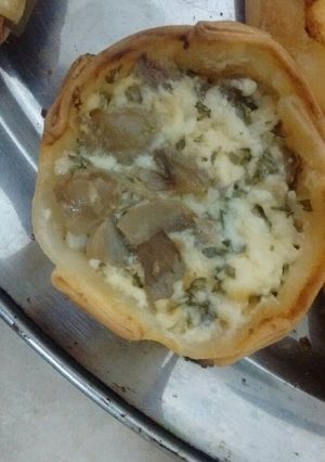 Una foto de Canastitas de champiñones (empanadas)
