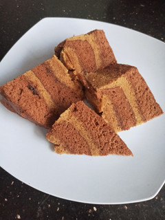 Foto resep Cake Lapis Cappuccino Nutella - Kukus