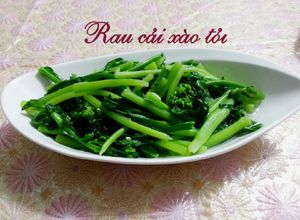 Hình của món Rau Cải Xào Tỏi.