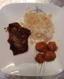 Sobrebarriga al horno con papa chorreada
