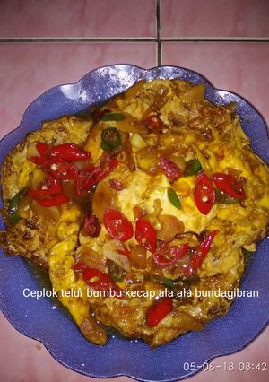Foto resep Ceplok telur bumbu kecap manis ala ala bundagibran