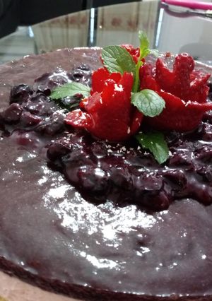Una foto de Cheesecake frutos rojos🍒🍇🍓🍑
