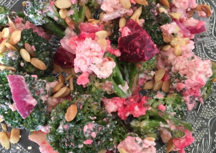 Recipe of Perfect Broccoli salad in curd dressing