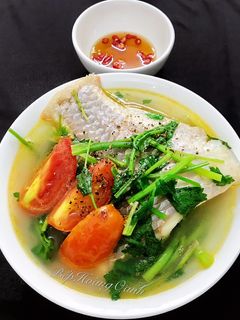 Hình của món Canh Cá Diêu Hồng Nấu Ngót.