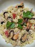 Pasta e fagioli con cozze