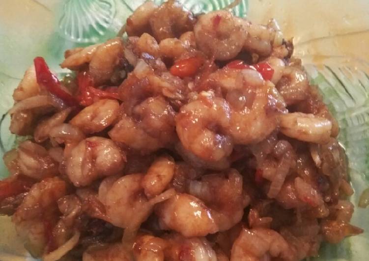 Resep Udang saus tiram Jadi, Lezat Sekali