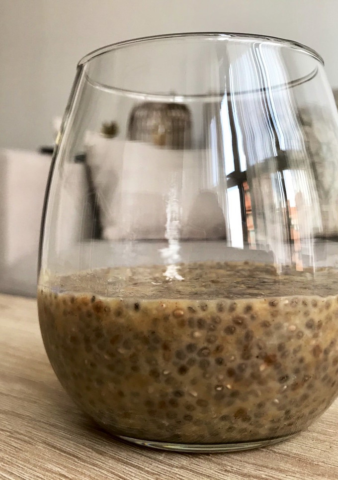 Una foto de Pudding de chía y plátano