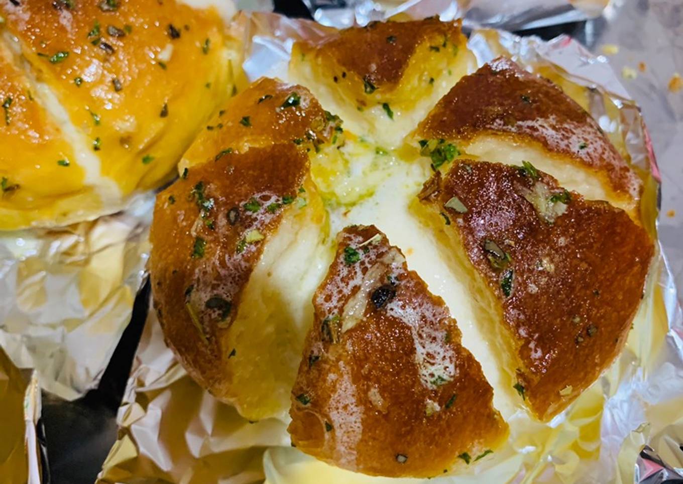 Korea garlic cheese bread