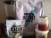 Una foto de batido de cacao