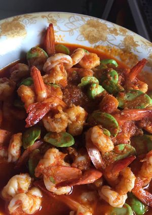 Foto resep Balado udang pete
