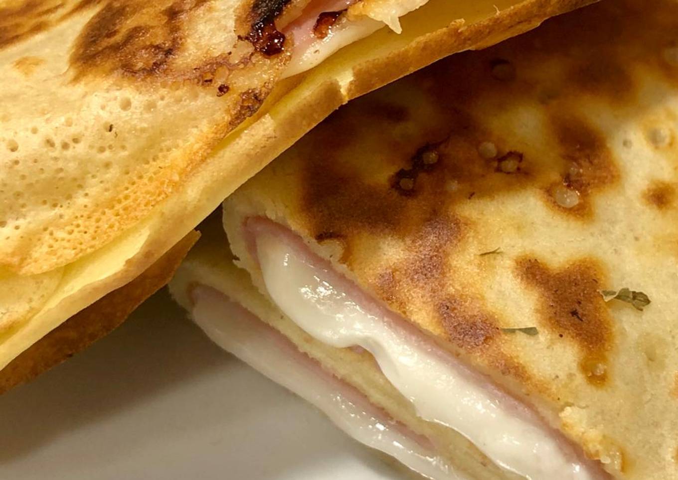 Creps de jamón y queso