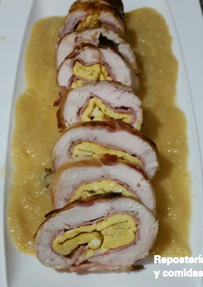 Una foto de Pechugas de pollo rellena