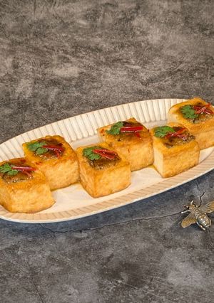 A picture of ★ Thai-style fried tofu stuffed with meat ★.