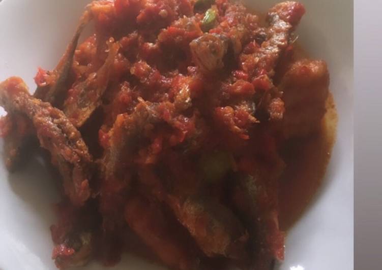 Sambel goreng ikan campur tempe &amp; pete