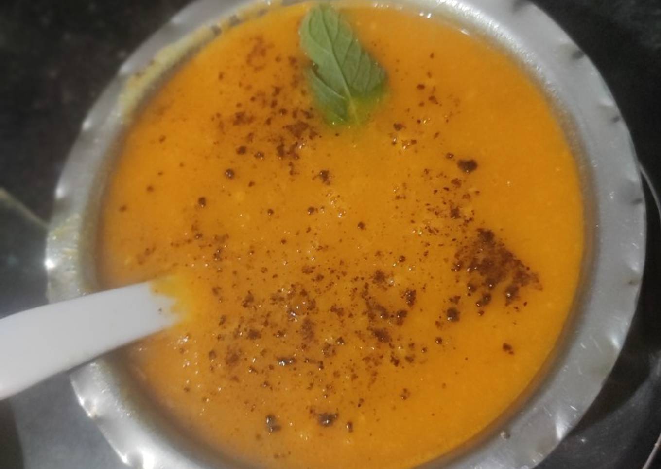Soup rich in vitamins