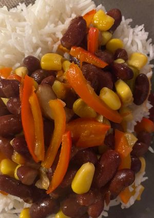 Une photo de Idée recette avec de l’haricot rouge