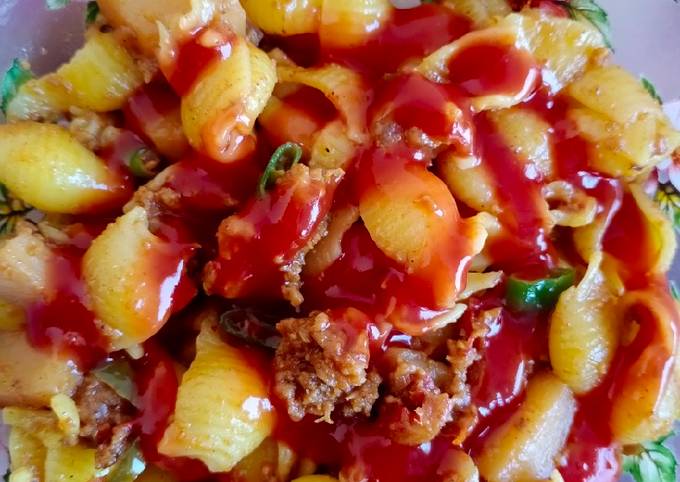 Beef mince pasta😋 Recipe by IQra Mehmood... - Cookpad