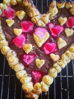 Φωτογραφία της συνταγής Καρδιά Αγίου Βαλεντίνου με πραλίνα