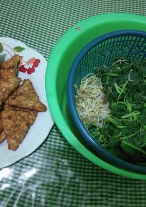 Foto resep Pecel sayur + tempe