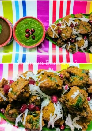 A picture of Spinach Moong Dal Pakoda.