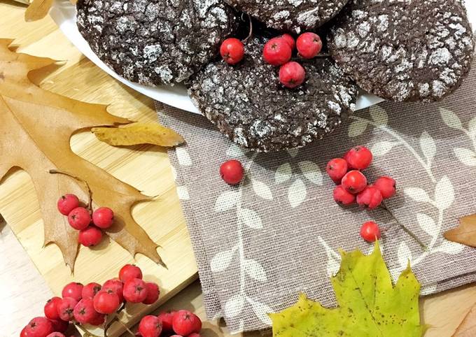 Американське різдвяне печиво Chocolate Crinkles