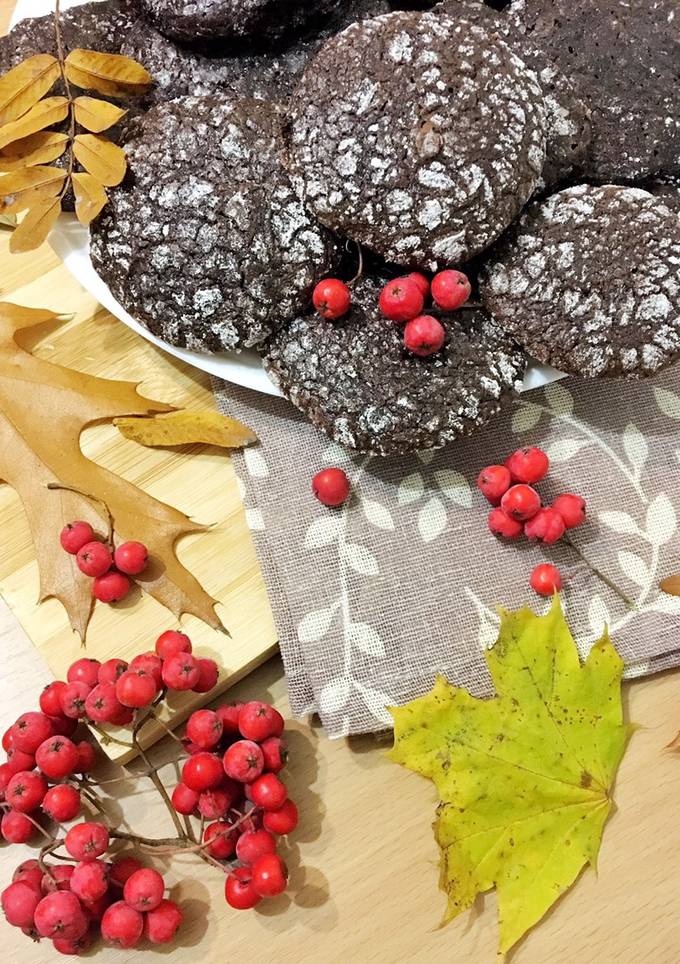 Американське різдвяне печиво Chocolate Crinkles