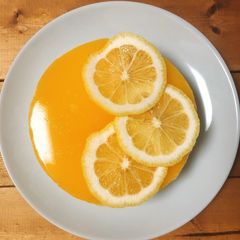 A picture of No Bake Orange-Gelatin Layered Cheesecake.