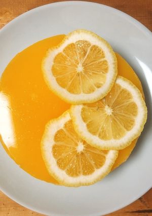 A picture of No Bake Orange-Gelatin Layered Cheesecake.