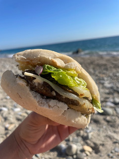Una foto de Hamburguesa de setas