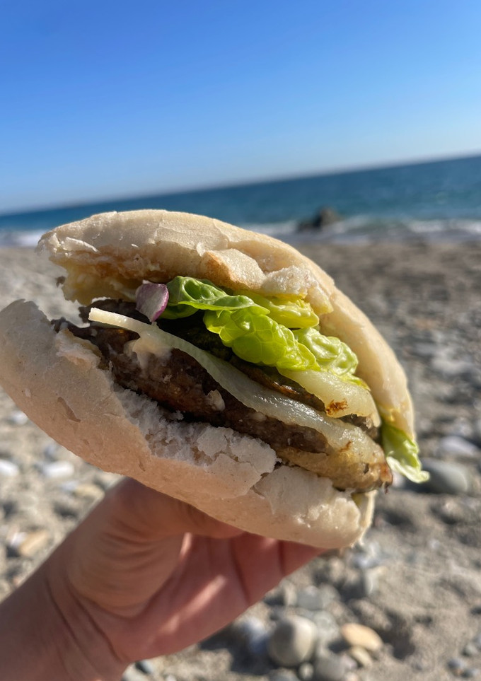 Una foto de Hamburguesa de setas