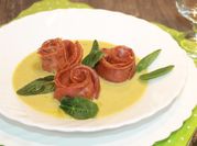 Una foto di scamorza e spinaci