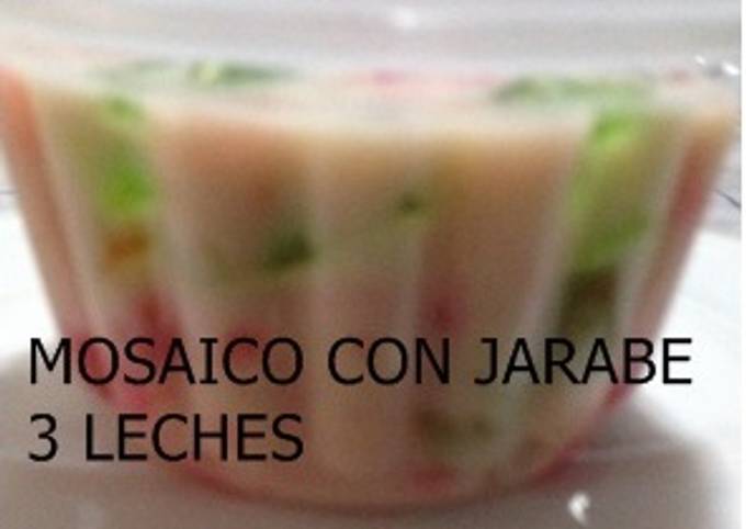 Gelatina tres leches Receta de Estely- Cookpad