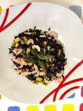 Riso Venere asparagi e gamberetti