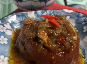 Hình của món Giò Heo Kho Tàu.