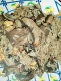 Arroz gallo con hongos y nueces