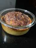 Soufflé de calabaza y cebolla