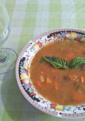 Foto resep Tomato bean soup