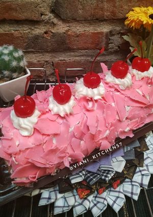 Foto resep Blackforest Rollcake 💕 #TemanBerjuang