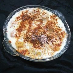 A picture of Cream dahi bary.