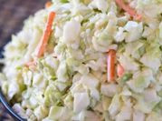 A picture of coleslaw dressing